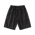 High Street Coconuts Heavy Wash Black Cotton Shorts