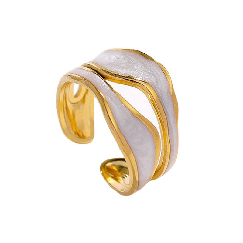 High-End Titanium Steel Ring for Women - Cool Style