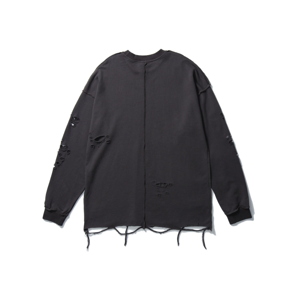 Long Sleeve Ripped Sweaters for Men and Women, Grunge Style