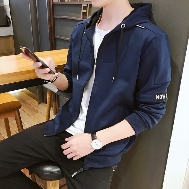 MANTLCONX Men's Zip Hoodie - Spring Streetwear