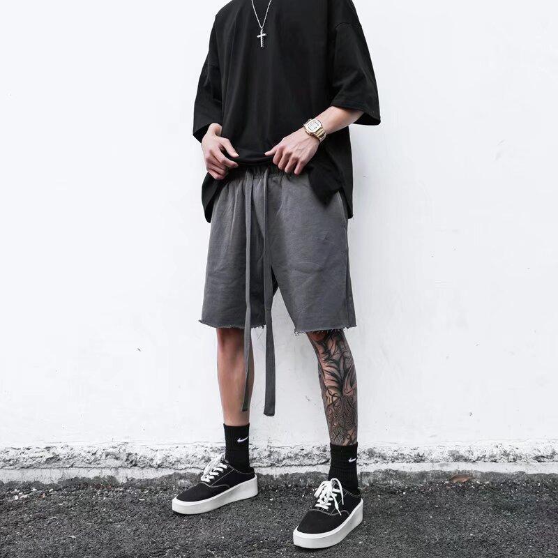 High Street Coconuts Heavy Wash Black Cotton Shorts