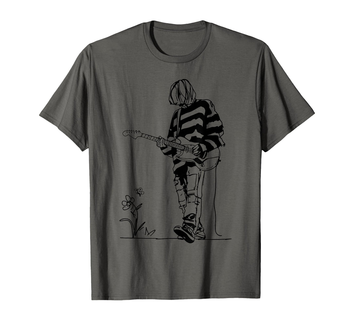 90s Grunge Legend Sketch Alternative Rock Guitarist Vocalist T-Shirt