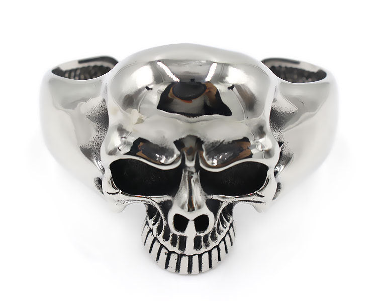 Retro Titanium Steel Men's Bracelet with Skull Design