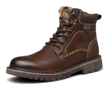 Men's Casual Martin Boots with Plus Cashmere