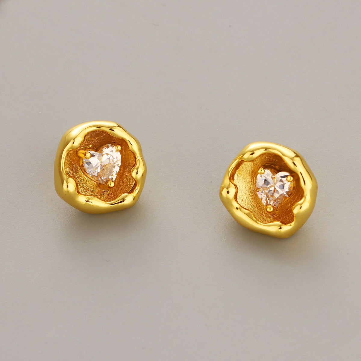 French Vintage Enamel Spiral Earrings for Women