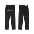 Vintage Embroidered Baggy Jeans with Washed Finish