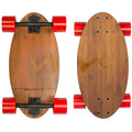 Eggboards Mini Longboard The Original. Portable Bamboo Cruiser Skateboards for Adults. Easy to Carry Smooth to Ride for Beginner & Experienced Riders. Long Board Complete Egg Skateboard