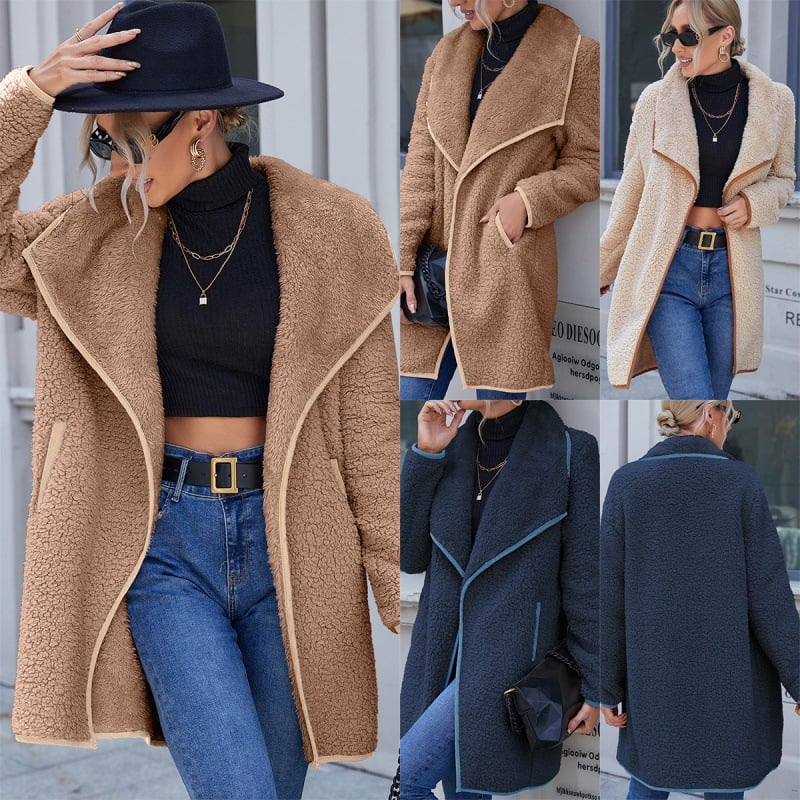 Irregular Mid-length Double-sided Loose Casual Coat