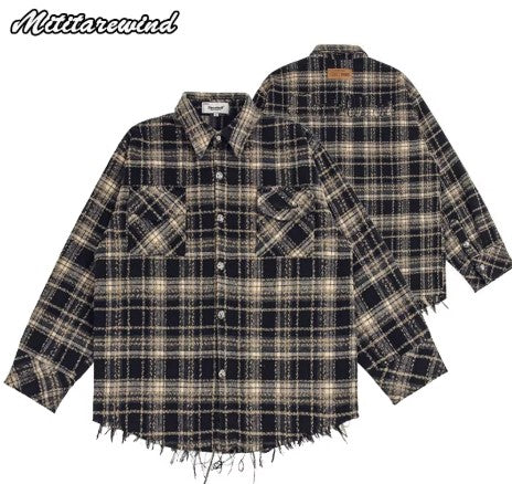 Hip Hop Streetwear Vintage Shirts for Men