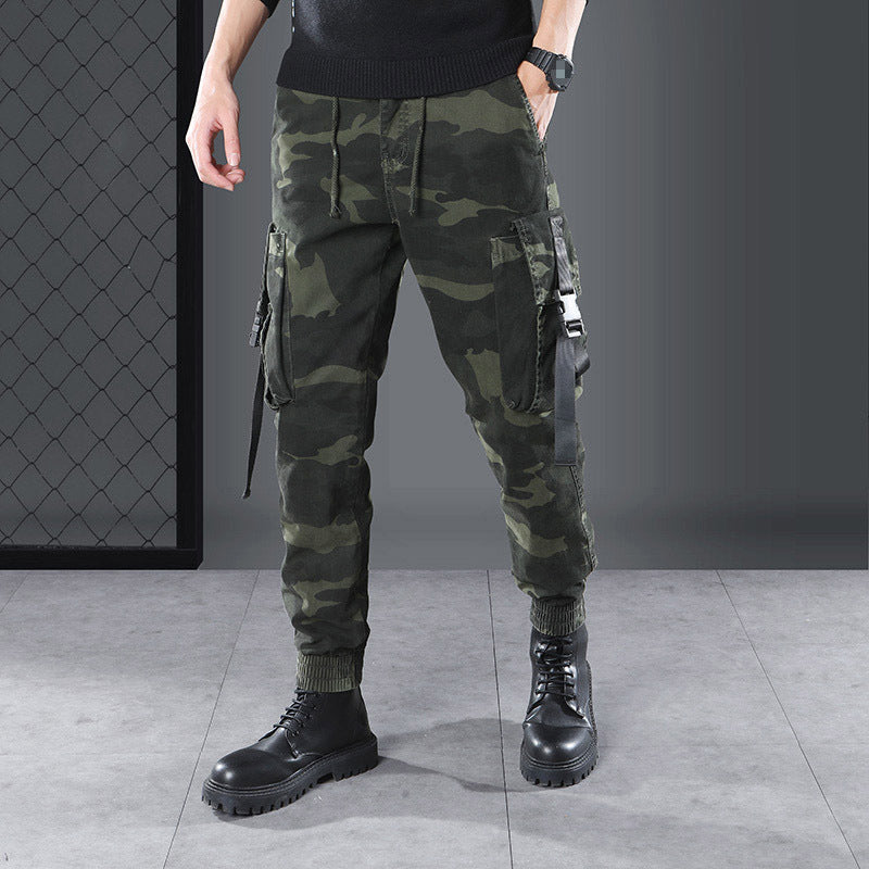 Camo Jogger Pants with Large Pockets