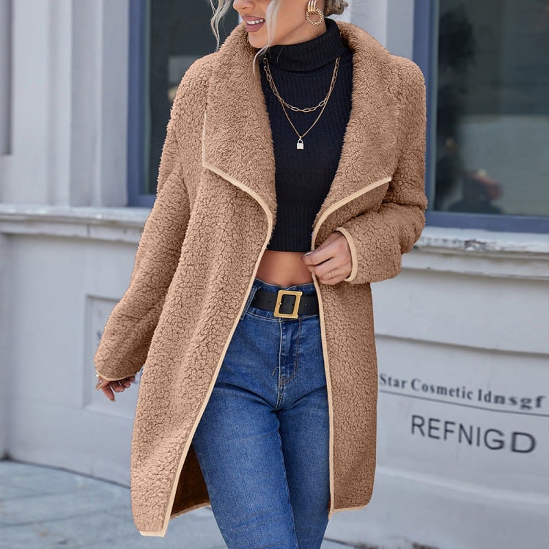 Irregular Mid-length Double-sided Loose Casual Coat