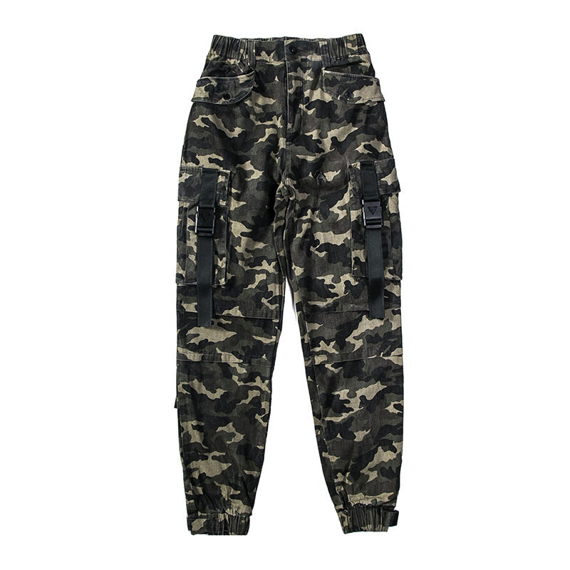 Camo Jogger Pants with Large Pockets