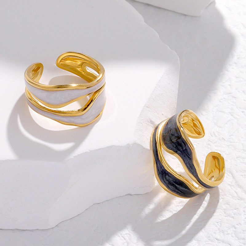 High-End Titanium Steel Ring for Women - Cool Style