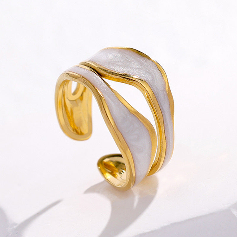 High-End Titanium Steel Ring for Women - Cool Style