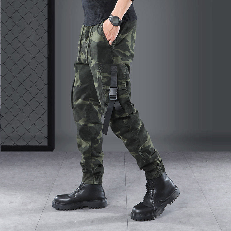 Camo Jogger Pants with Large Pockets